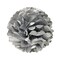Wrapables Set of 9 Tissue Pom Pom Party Decorations for Weddings, Birthday Parties Baby Showers and Nursery Decor, Black/Silver/White